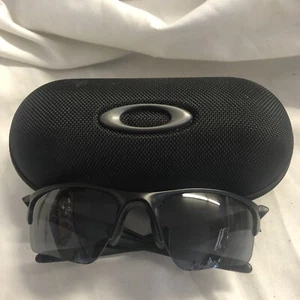 Oakley Half Jacket 2.0 OO9154-12  Black Sports Sunglasses Frame Wrap - Picture 1 of 12