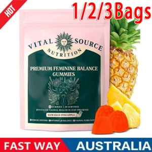 Vital Source Nutrition-Feminine Balance Gummies - Hawaiian Pineapple 60 Gummies - Picture 1 of 14