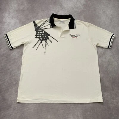 Vintage 90s Thunder Raceway Tampa Polo Shirt Size XL Nascar Racing Florida  - Image 1 of 4