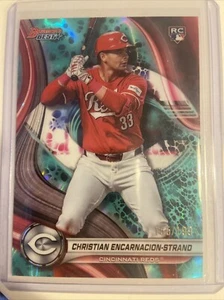 2024 Bowman's Best Christian Encarnacion Strand Aqua Lava Refractor RC 155/199 - Picture 1 of 4
