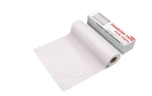 Rollo de cinta de papel de transferencia de vinilo transparente alineación rejilla adhesiva ventanas 12 x 50 pies - Imagen 1 de 8