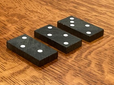 Dominó de repuesto (3 piezas) 1/2, 2/2, 2/3 azulejos florales vintage desplazados hacia atrás Foto 1 de 4