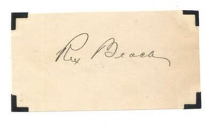 Rex Beach D.1949 Author Writer Auto Signed Cut