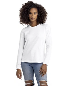 Next Level Apparel Ladies Relaxed Long Sleeve Stylish Plain T Shirt 3911NL - Picture 1 of 7