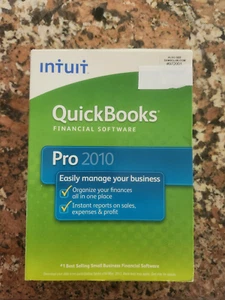 INTUIT 2 User QUICKBOOKS PRO 2010 FOR WINDOWS FULL RETAIL US VERSION - Picture 1 of 4