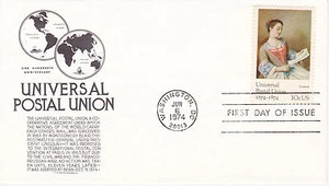 C STEPHEN ANDERSON CACHET - QUADRO LIOTARD UNIONE POSTALE UNIVERSALE 1974 - Foto 1 di 1