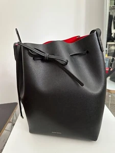 Borsa a secchiello donna Mansur Gavriel GRANDE in pelle nera usata in ottime condizioni - Foto 1 di 9
