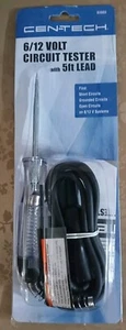 Cen-Tech 6V-12V DC Car Circuit Tester Light 5ft Lead Voltage Continuity Tester - Picture 1 of 4