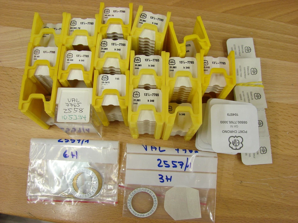 Valjoux/ETA 7765 watch parts #2557, 2558, 8500, 2765, 195, 161, 243, 453, 307+++ - Image 1 of 1