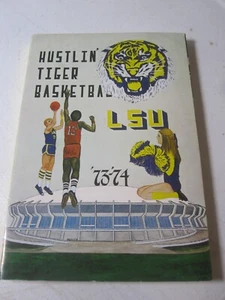 1973-74 LSU TIGERS HUSTLIN' TIGER BASKETBALL MEDIA GUIDE THE HUSTLERS MINT - Picture 1 of 4