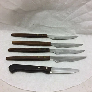 4 St. Regis Stainless Steak Knives Japan + Paring Knife - Picture 1 of 8