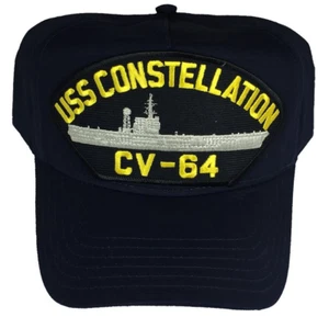USS CONSTELLATION CV-64 HAT USN NAVY SHIP KITTY HAWK CLASS SUPER CARRIER CONNIE - Picture 1 of 1