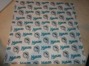 ¡Bandana de tela artesanal de béisbol de los Florida Marlins perro mascota o TÚ! NUEVO - Imagen 1 de 1