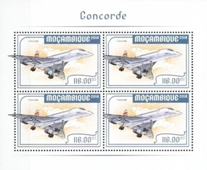 British Airways CONCORDE Airliner Aircraft Stamp Sheet #2 of 6 (2018 Mozambique) - Picture 1 of 1