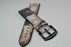Correa de reloj híbrida de cuero de silicona tarjeta única camuflaje-15; ancho de puente 22mm - Imagen 1 de 2