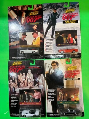 Johnny Lightning James Bond 007 (4) Diferentes 1:64 Lote de CARROS FUNDIDOS ESTADO PERFEITO - Imagem 1 de 4