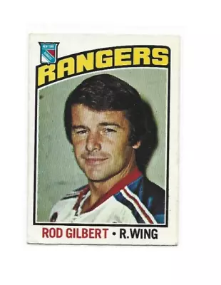 1976-77 O-Pee-Chee #90 Rod Gilbert MARK - Image 1 of 2