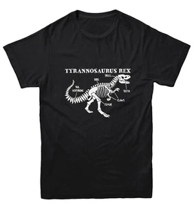 T Rex Anatomy - Dinosaur Bones Fossils Skull Teeth Youth T-Shirt - Picture 1 of 20