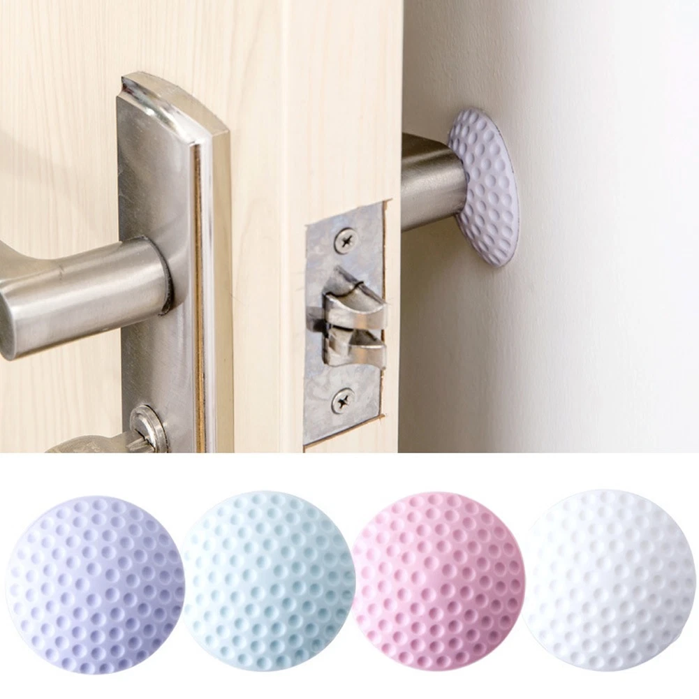 HOPS Door Stop Buffer Set Of 5 - Transparent Silicone Door Handle Protection (10,15,20mm)