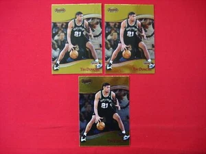 3 TIM DUNCAN 1998-99 BOWMAN'S BEST - GOLD PARALLEL CARD #50 SAN ANTONIO SPURS - Picture 1 of 3