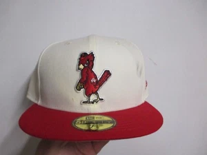 ST. LOUIS CARDINALS NEW ERA (5950) FITTED BASEBALL HAT (7 7/8) NWT WHITE & RED - Picture 1 of 6