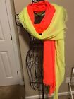 2 Express Scarves 1 Coral and 1 Lime Green