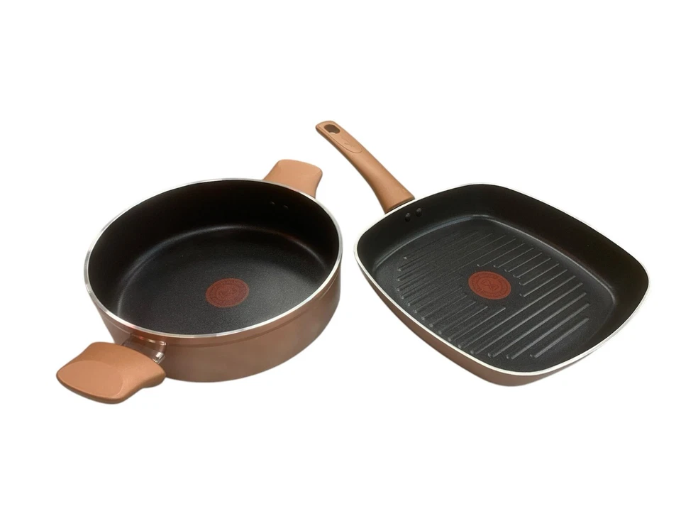 LAGOSTINA RAMATA GRILL E TEGAME ESTERNO EFFETTO RAME  ANTIADERENTE ( PROMO ) - Immagine 1 di 1