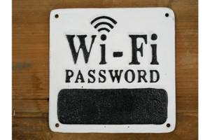 WI-FI Password Sign Cast Iron Sign Wall Mounted Plaque / Sign Black - Picture 1 of 2
