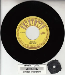 CARL MANN Mona Lisa & CHARLIE RICH Lonely Weekends 7" 45 rpm vinyl record NEW - Picture 1 of 2