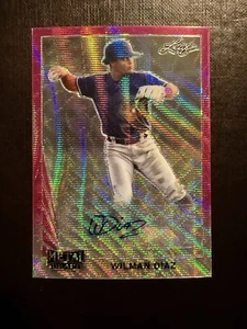 2021 Leaf Metal Draft Baseball Wilman Diaz #LA-WD1 Auto #/10 - Picture 1 of 2