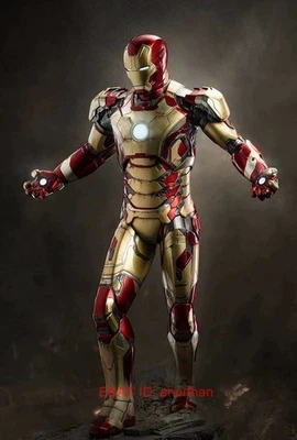 Tony Stark MK42 Mark XLII 1/4 LED Resina Figura Estatua Modelo Coleccionable En Stock Foto 1 de 4