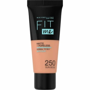 Maybelline New York Fit Me Matte Poreless Foundation 250 Sun Beige - Bild 1 von 2