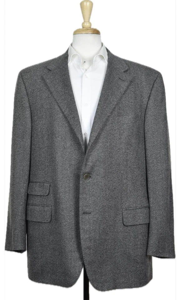 Salvatore Ferragamo Hombres Blazer Lana Cachemira Seda Abrigo Deportivo Chaqueta 46 Nuevo Foto 1 de 4