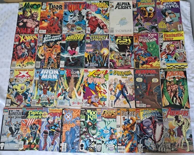 30 cómics de Marvel - Iron Man Avengers X-Men Thor + muchos más años 80 y 90 Foto 1 de 4