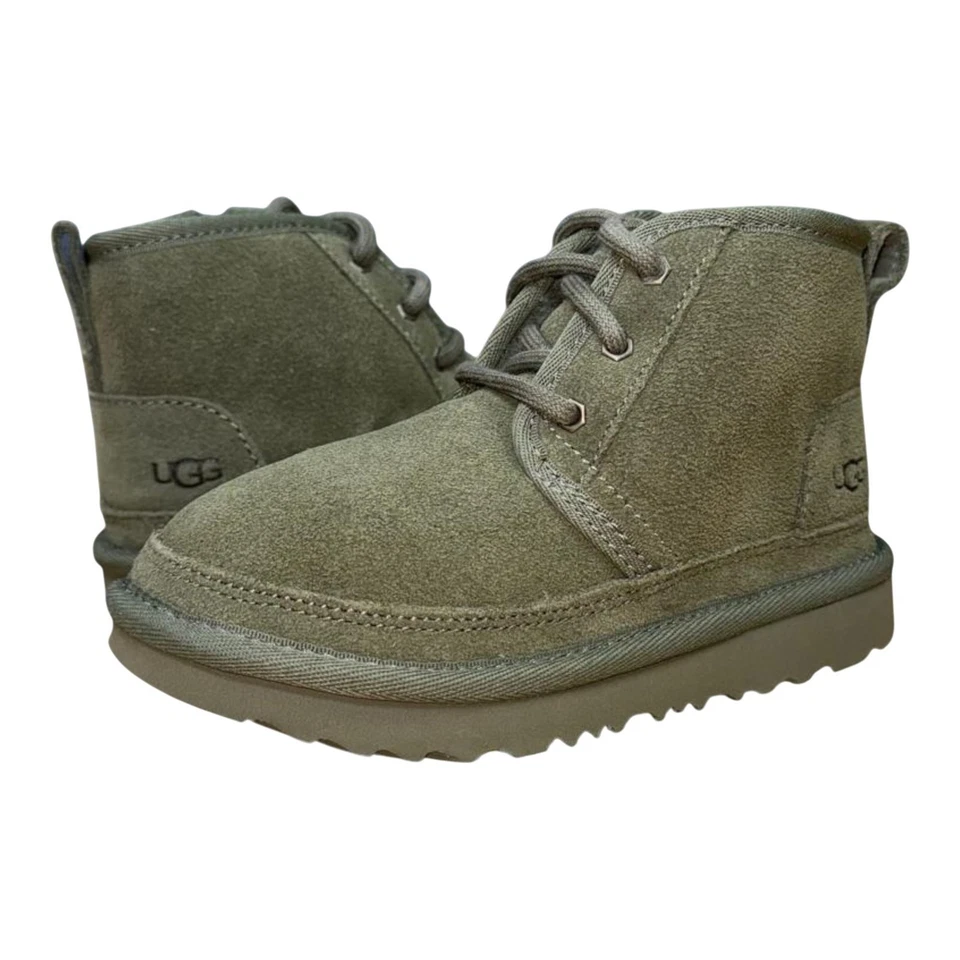 Botas forradas de piel de oveja con cordones de gamuza Ugg Neumel II para niños pequeños NUEVAS Foto 1 de 4