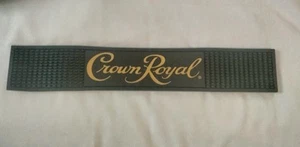 Crown Royal Black / Yellow Whiskey Bar Rail Drip Mat - Picture 1 of 4