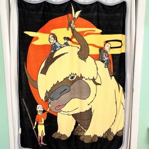 Avatar The Last Airbender Micro Raschel 50x60 Blanket Plush Throw Appa Aang Momo - Picture 1 of 3
