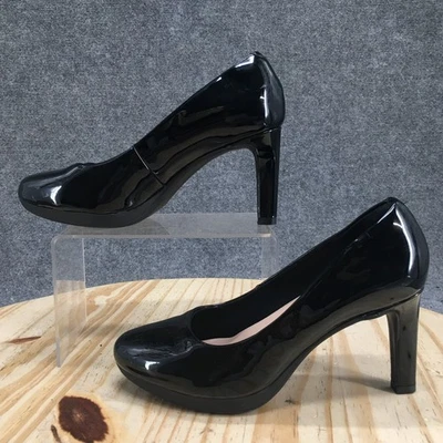 Zapatos Clarks para mujer 7 Wide Ambyr Joy Pump negro charol Stiletto 26157762 Foto 1 de 4