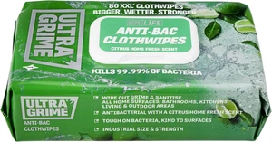 Heavy-Duty Antibacterial Cleaning Wipes–80 Extra-Large Wet Wipes- Multi Purpose - Picture 1 of 6