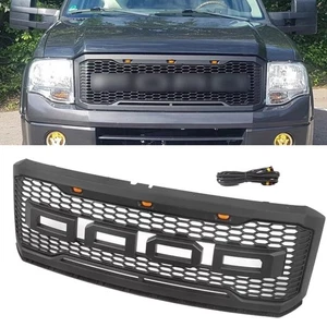 Black Front Grille Bumper Vent with Light Mesh for  Ford Expedition 2007-2017 - Picture 1 of 7