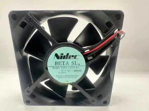 NEW Nidec 8025 D08A-12TH 01 DC12V 0.09A 2-wire Cooling Fan - Picture 1 of 3