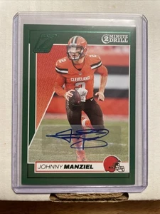 2024 Panini Zenith Johnny Manziel Auto!! Green 2 Minute Drill!! S - Picture 1 of 3