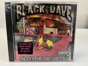 BLACK DAVE Next Stop The Ghetto CD VTG 1998 New Sealed EXPLICIT Hype Sticker - Imagen 1 de 8