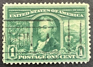US 1904 Sc #323 Used Stamp Robert R. Livingston Louisiana Purchase Expo Issue - Picture 1 of 2