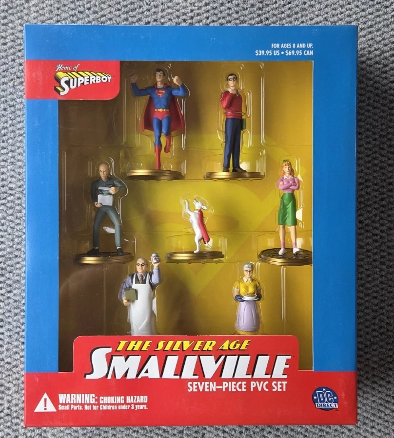 Juego de 7 piezas de PVC The Silver Age Smallville DC directo como nuevo Foto 1 de 4