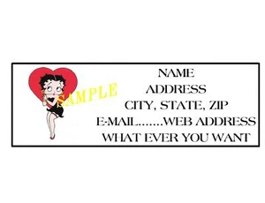 ETICHETTE PER INDIRIZZI BETTY BOOP COOL!!! #1 - Foto 1 di 1