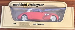 1978 Matchbox Models of Yesteryear Y-18 Red 1937 Cord 812 Free Shipping - Picture 1 of 4