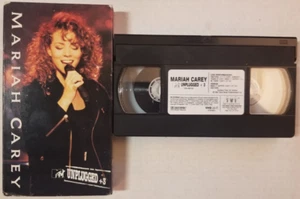๐ผ VINTAGE ๐ผ Mariah Carey MTV Unplugged +3 ๐ผ (VHS, 1992) ๐ผ TESTED ๐ผ - Picture 1 of 2