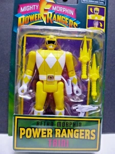Power Rangers Retro Morphin Taini Yellow Ranger BAN DAI - Picture 1 of 2