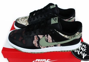 Nike Dunk Low SE Crazy Camo Negro Verde Caqui Reino Unido 8 EE. UU. 9 EUR 42,5 DH0957-001 Nuevo - Imagen 1 de 12